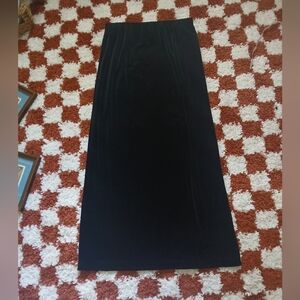 Vintage 90s Witchy Black Velvet Dressbarn Maxi Skirt